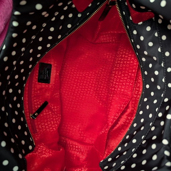 Kate Spade Black Polka Dot Bag and Wallet - Picture 5 of 11